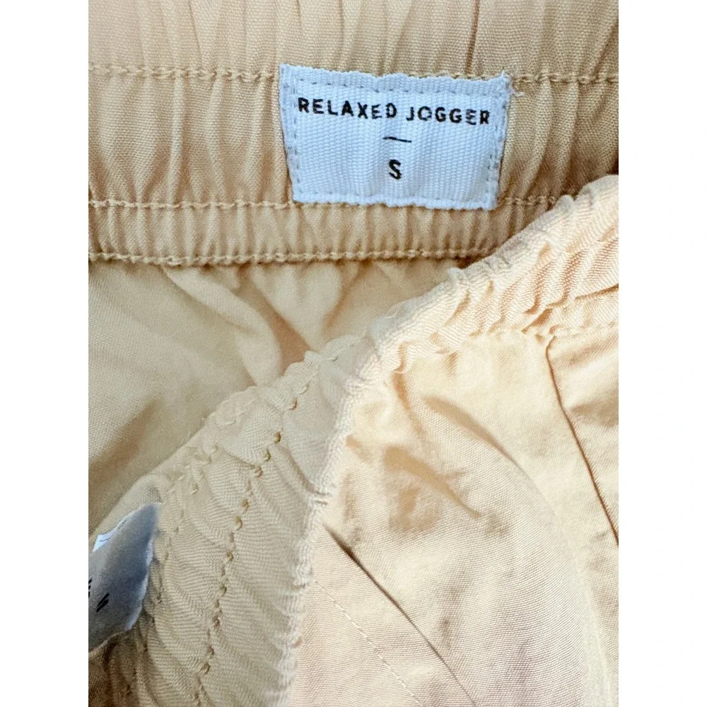 PacSun Relaxed Jogger Mens Small Tan Khak3i Cargo Pants Nylon Utility